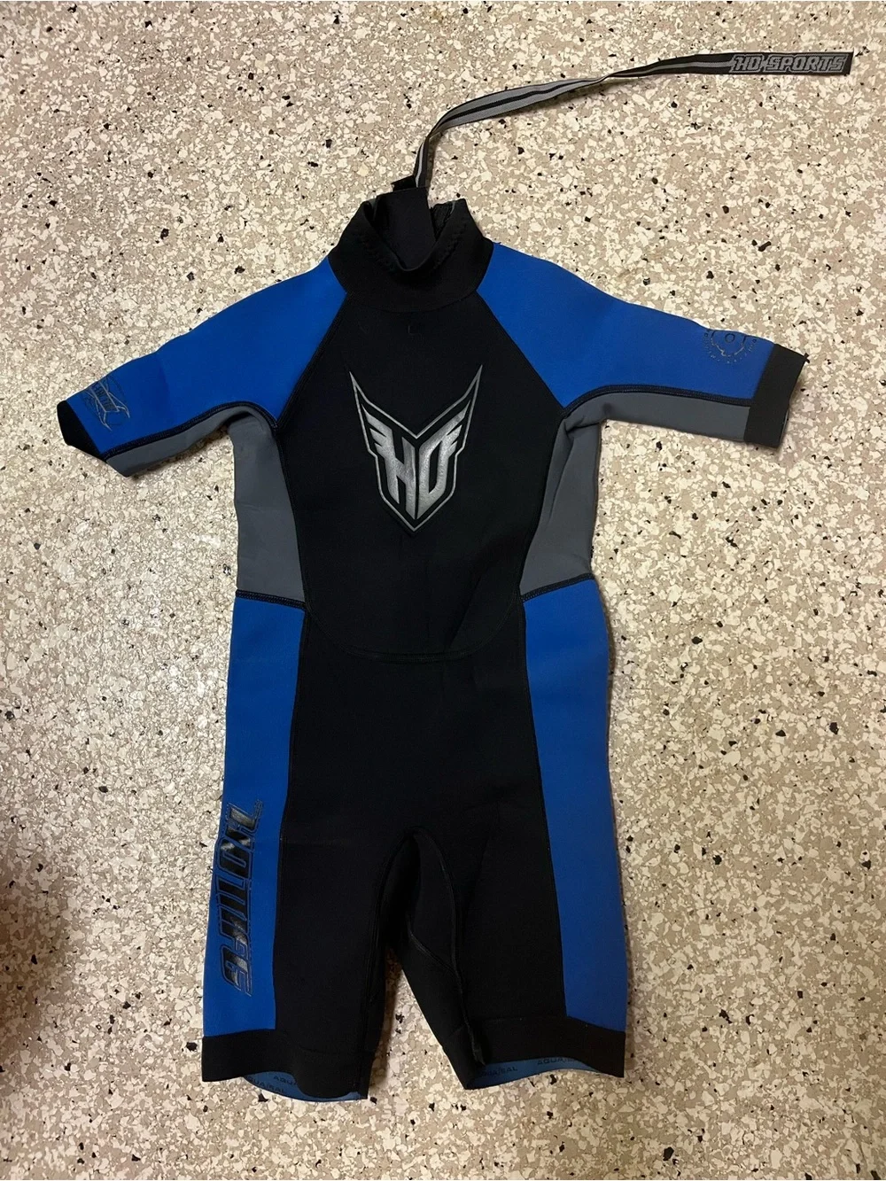 Kids Shorty Wetsuit - Blue/Black
